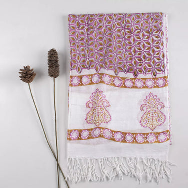 Beautiful Hand Blcok Print Stole For Women