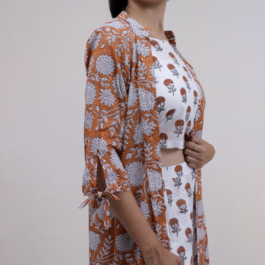 Beautiful Floral Print Women Pant Top Set Online