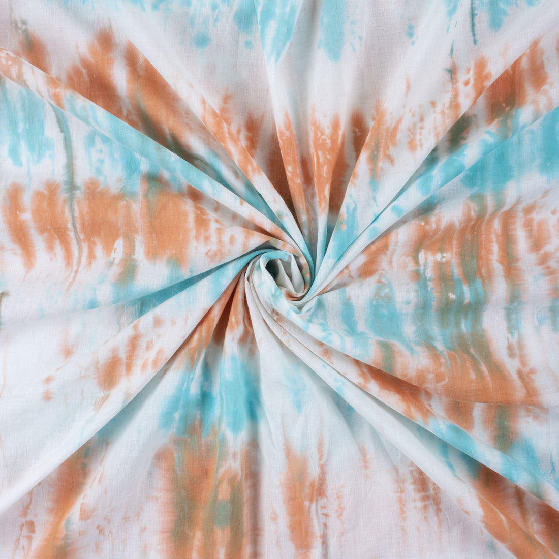 Multicolor Tie And Dye Dresses Fabric