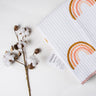 Rainbow Soft Cotton Baby Quilt