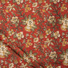 Red Floral Cotton Hand Block Bagru Print Fabric