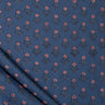 Red Floral Hand Block Printed Discharge Fabric