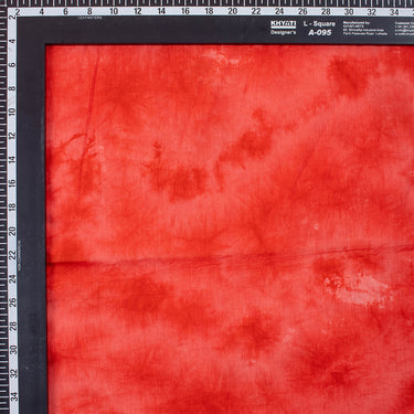 Red Tie Dye Shibori Pure Cotton Fabric