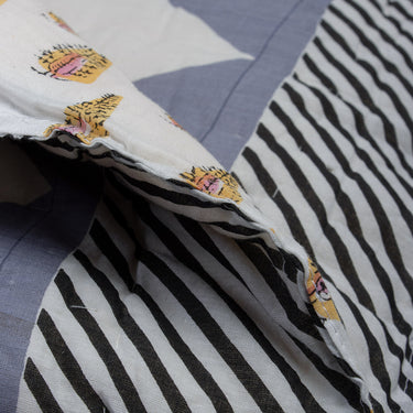 Reversible Hand Block Animal Print Soft Cotton Baby Quilt