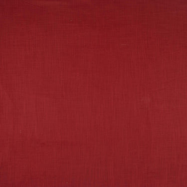 Rosewood Red Flowy Plain Cotton Slub Fabric for Mens's Clothing