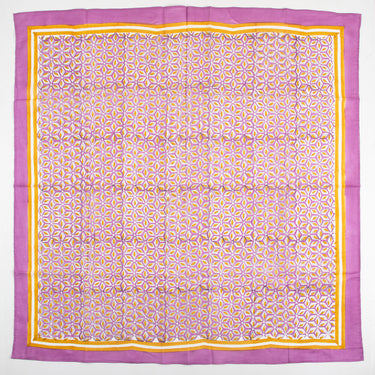 Pink Hand Block Print Cotton Women Scarf