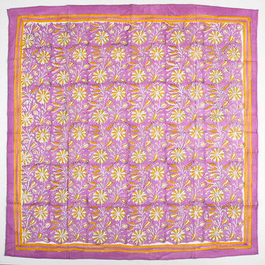 Pink Hand Block Print Cotton Women Scarf