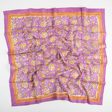 Pink Hand Block Print Cotton Women Scarf