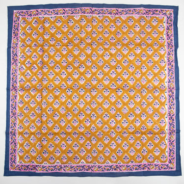 Bronze Hand Block Print Cotton Women Scarf