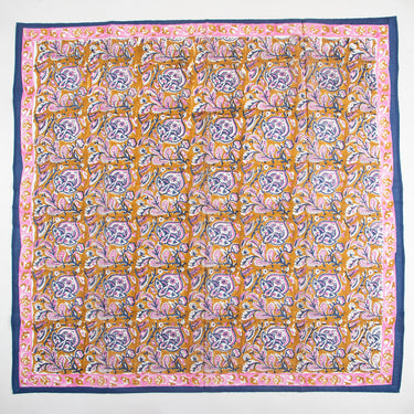 Bronze Hand Block Print Cotton Women Scarf