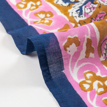 Bronze Hand Block Print Cotton Women Scarf