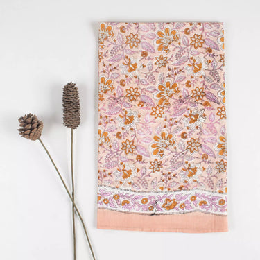 Bohemian Pink Hand Block Print Cover Up