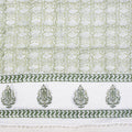 Beautiful Green Floral Printed Cotton Swimwear Sarong Wrap