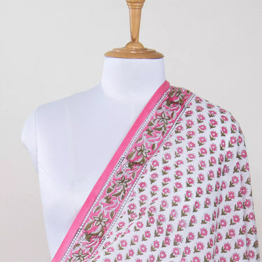 Floral Hand Block Printed Cotton Women Sarong