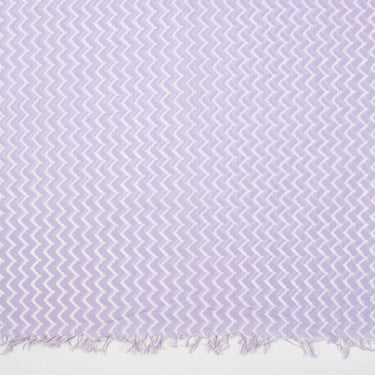 Purple Wave Block Printed Cotton Modest Swimwear Sarong