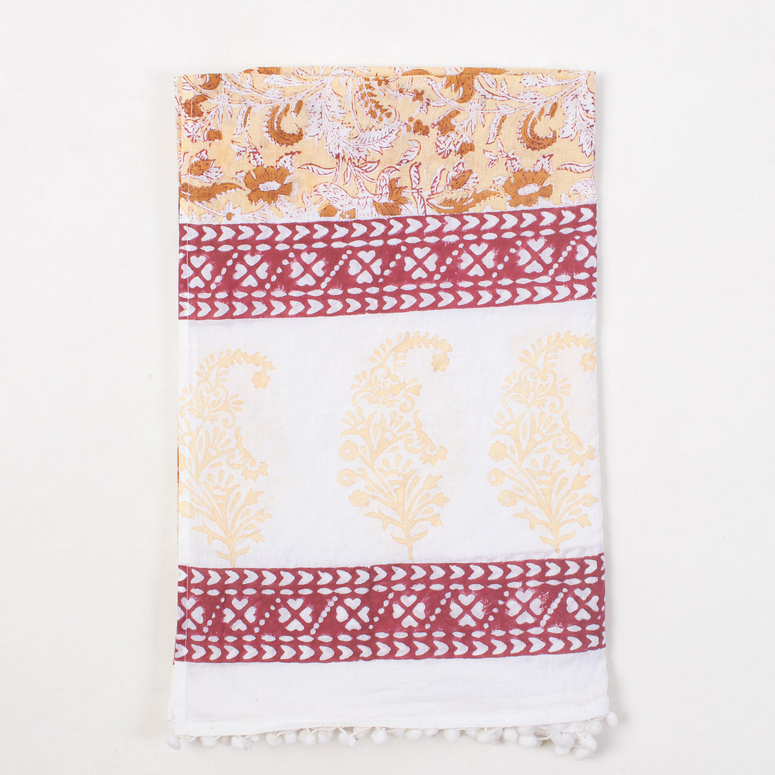 Swimwear Floral Block Printed Soft Cotton Pareos