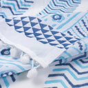 Zig Zag Block Printed Soft Cotton Sexy Swimwear Sarong Online