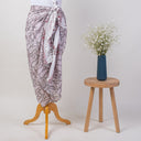 Green Paisley Block Printed Cotton Beach Wraps & Sarongs