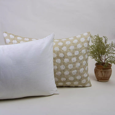 Sea Cell Organic Cotton Kantha Quilted Pillow Cover
