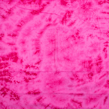 Shibori Tie And Dye Handmade Cotton Pink Fabric