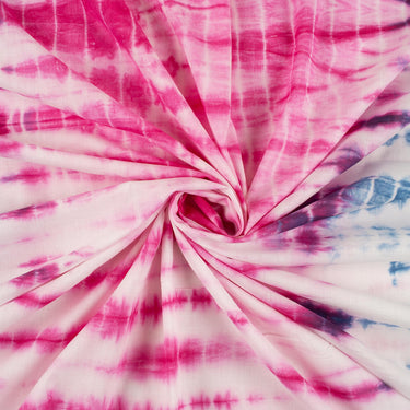 Shibori Tie Dye Bandhani Cotton Fabric for Dress Material