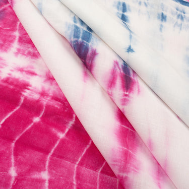 Shibori Tie Dye Bandhani Cotton Fabric for Dress Material