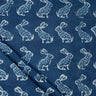 Shoft Cotton Indigo Blue Hand Block Printed Fabric