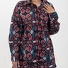 Short Shirt and Shirt Pyjama Cord Set For Women