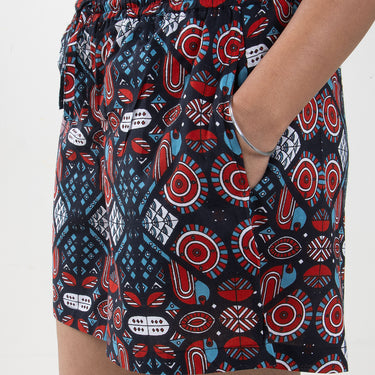 Short with Shirt and Shirt Pyjama Cord Set For Women