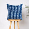 Silk Cushion Covers Hand Block Indigo Abstract Printed Cotton