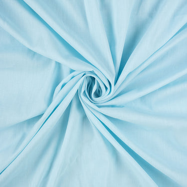 Sky Blue Cotton Dyed Solid Fabric