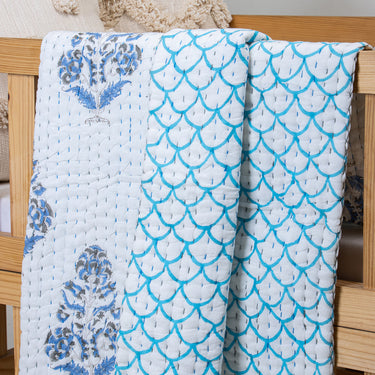 Sky Blue Newborn Baby Blanket