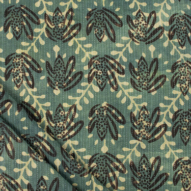 Soft Cotton Hand Block Printed Dabu Kantha Fabric