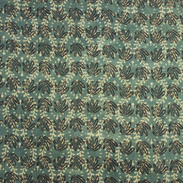 Soft Cotton Hand Block Printed Dabu Kantha Fabric