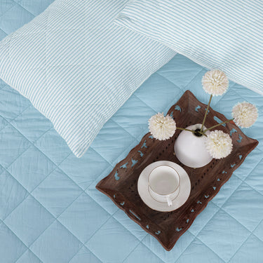 Soft Reversible Machine Cotton Quilt Blanket