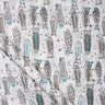 Softest Fish Cotton Hand Block Printed Fabric