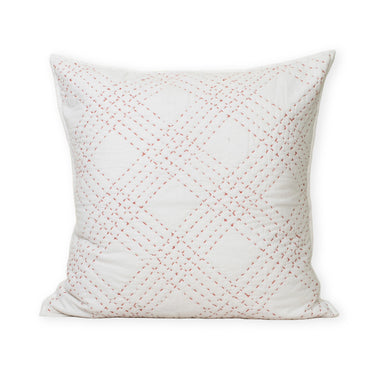 Softest Handmade Pure Cotton Kantha Quilted Cushion Cover