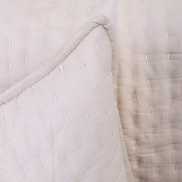 Softest Solid Peach Kantha Quilted 100% Cotton Protector