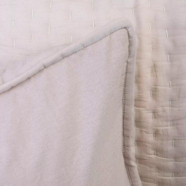 Softest Solid Peach Kantha Quilted 100% Cotton Protector