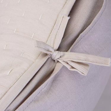 Softest Solid Peach Kantha Quilted 100% Cotton Protector