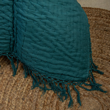 Solid Cotton Blanket Kantha Quilt