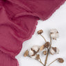 Solid Maroon Four Layers Cotton Gauze Fabric