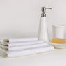 Solid White Cotton Waffle Towels Set For Face, Hand and Bath