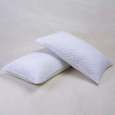 Solid White Quilted Organic Cotton Machine Protector