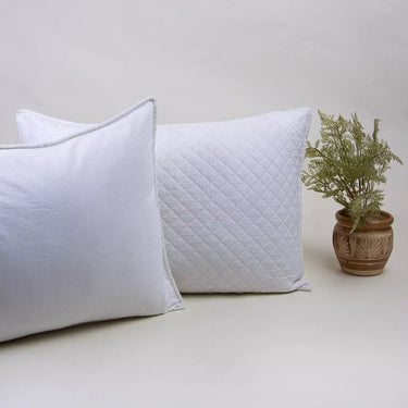 Solid White Quilted Organic Cotton Machine Protector