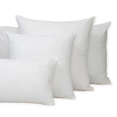 Solid White Soft Cotton sofa Cushion Covers