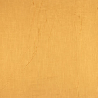 Solid Yellow Pure Cotton Slub Fabric for Summer Clothing