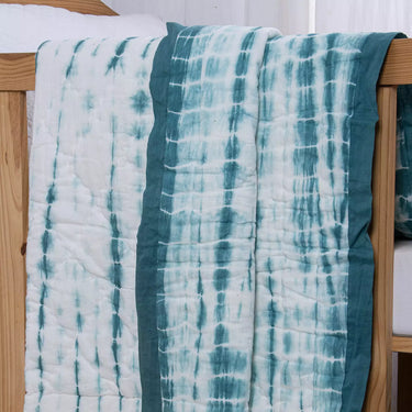 Stylish Tie Dye Cotton Reversible Jaipuri Baby Quilt