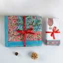 Best Gift Sets Hand Block Floral Printed Table Cover with Napkins