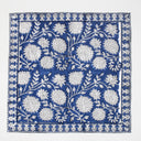 Hand Block Blue Floral Printed Cotton Hankies Online